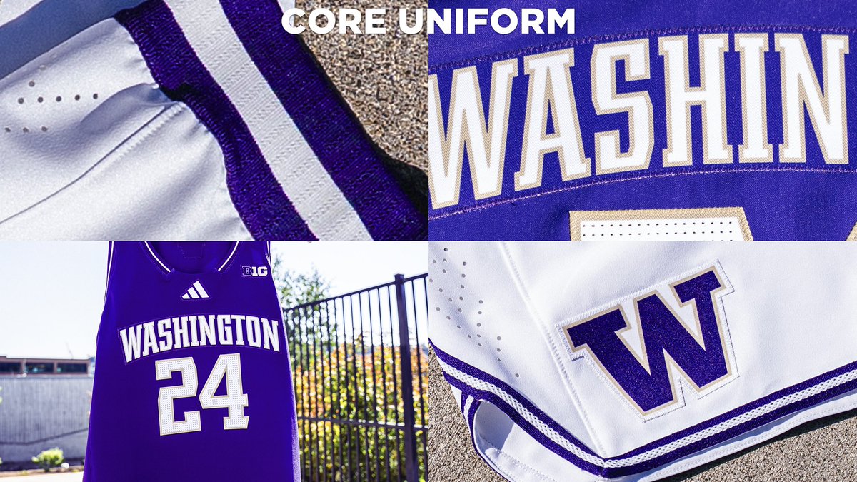 Core Uniforms for the 2025-2026 Washington Women’s Basketball season! 🤩

#Becoming