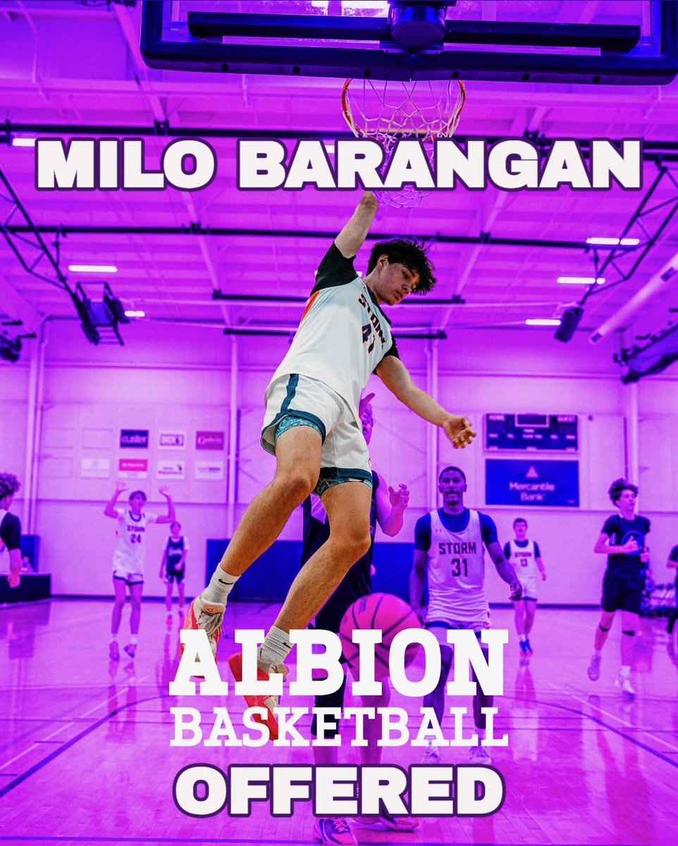 Milo Barangan 2026 Mona Shores/Grand Rapids Storm (@milobarangan) on Twitter photo I am very blessed to announce that I have received an offer to play basketball at Albion! Thank you <a href="/Nate_Frisbie/">Nate Frisbie</a> and Coach May for the opportunity. <a href="/AlbionMBB/">Albion College Men's Basketball</a> I am very blessed to announce that I have received an offer to play basketball at Albion! Thank you <a href="/Nate_Frisbie/">Nate Frisbie</a> and Coach May for the opportunity. <a href="/AlbionMBB/">Albion College Men's Basketball</a>