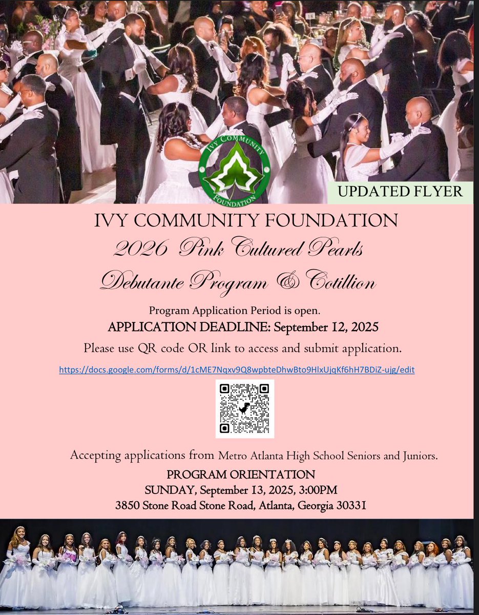 Do you know of a high school senior who may
Want to participate? Please share with her.