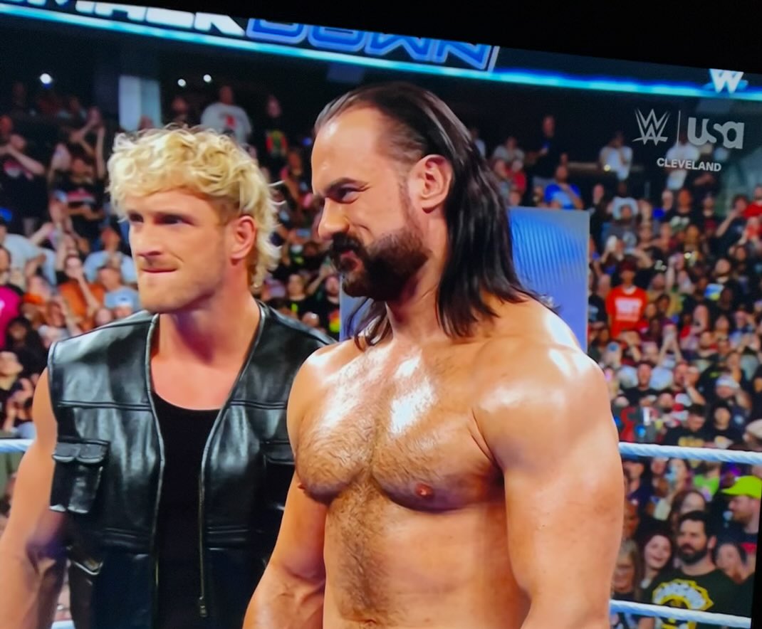Logan Paul and Drew McIntyre do look like a formidable tag team. #Smackdown