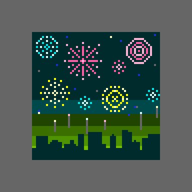 netroco's tweet image. 花火大会
#pixelart  #ドット絵