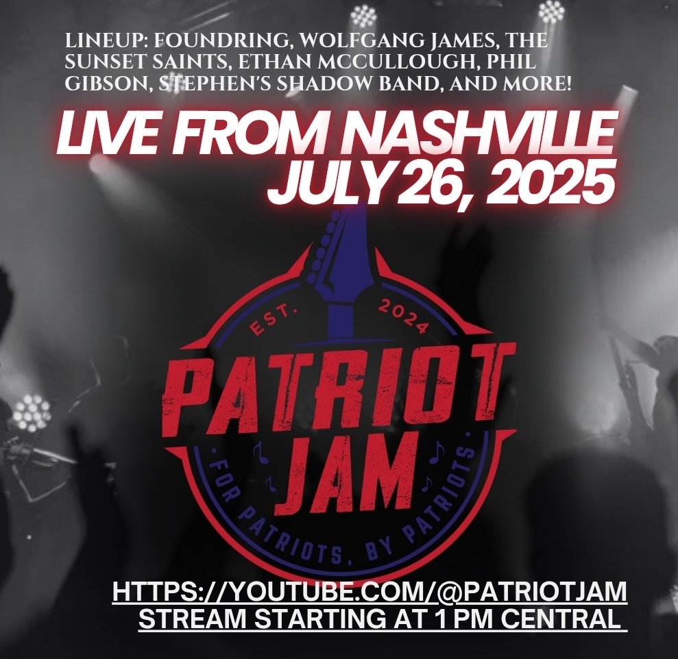 itsKTZed's tweet image. Patriot Jam tomorrow! See y'all in person or in the chat! Please share far and wide!