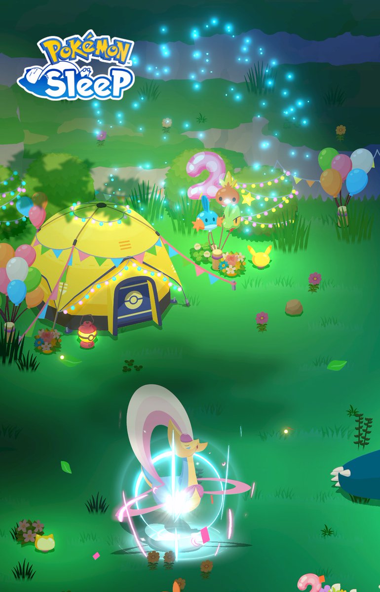 seb_pokesleep's tweet image. 🌙クレセリアwith花火🎇

#PokéSleepShot
#ポケモンスリープ 
#ポケスリ2周年をいっしょに