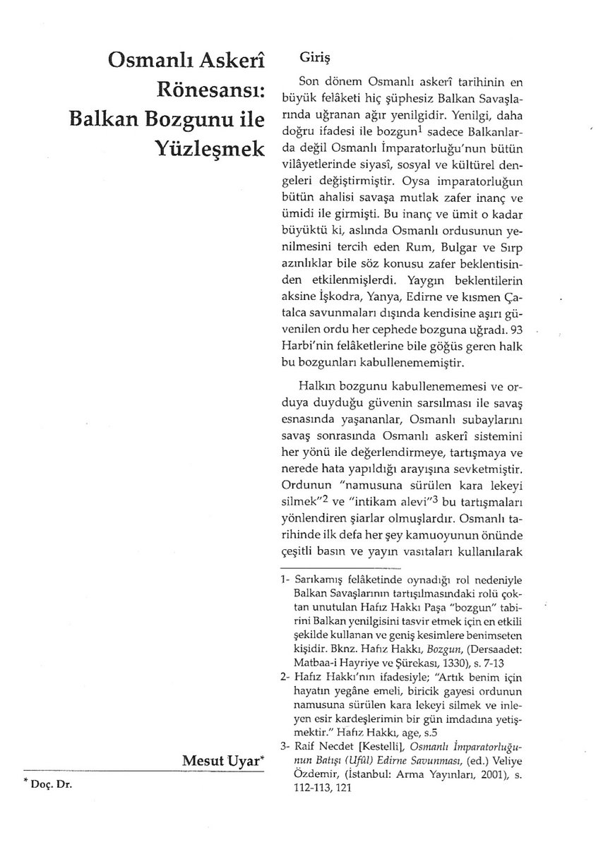 Balkan bozgunlarının ardından tarihimizde ilk defa bir savaşın idaresi halka açık bir şekilde tartışıldı. Bu tartışmaları incelendiğim makalemi indirip okuyabilirsiniz.
PDF 🎯
researchgate.net/publication/39…