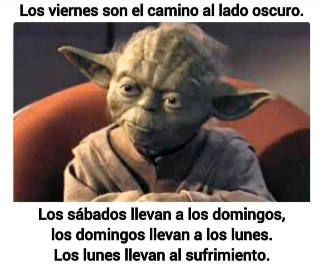 Viernes rumbo a la oscuridad 🌑