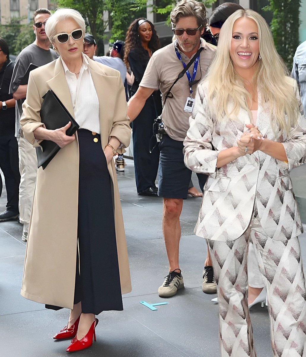 ACMC_Country's tweet image. 📸 @carrieunderwood spotted filming scenes for ‘The Devil Wears Prada 2’ in New York City today.