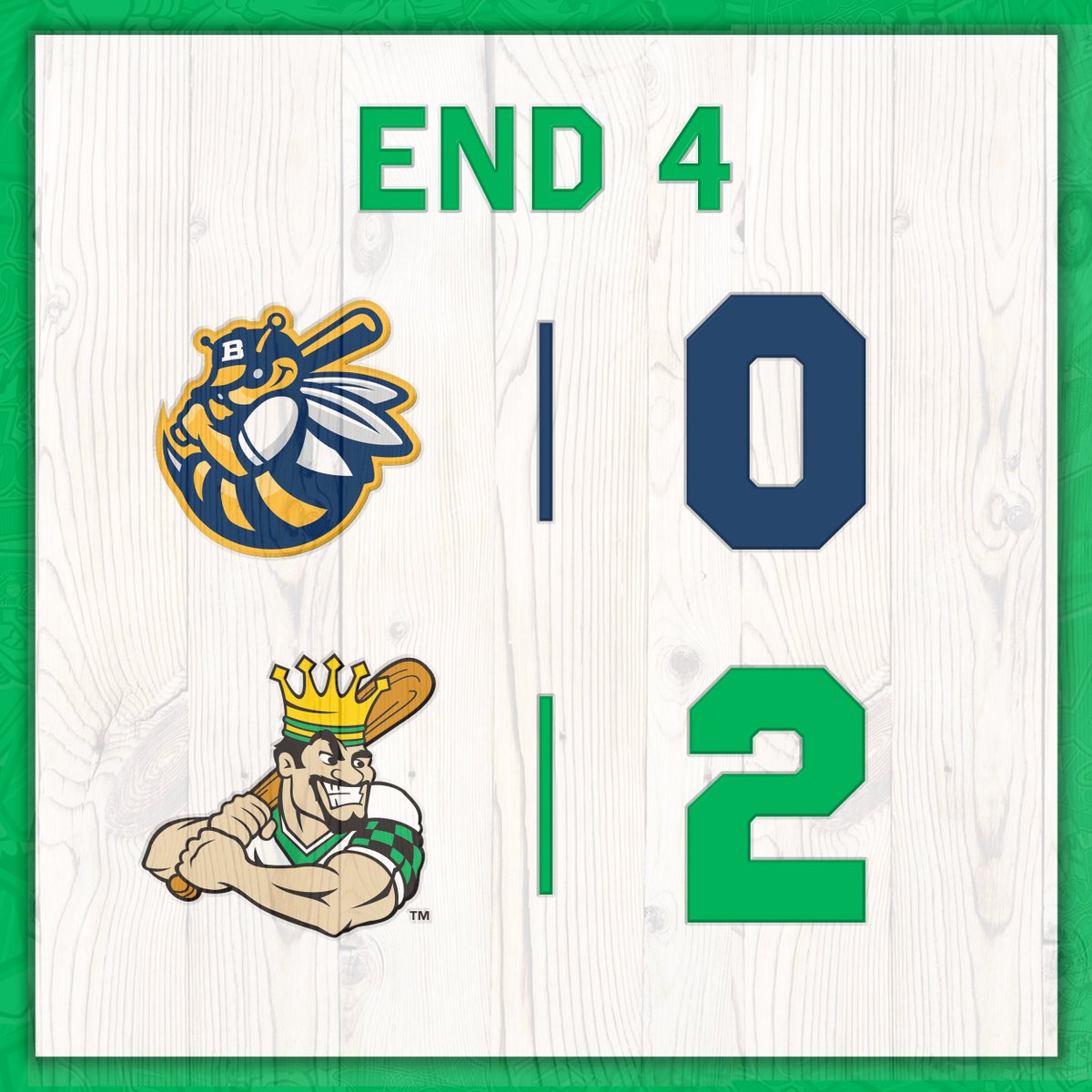 LumberKings's tweet image. After 4! We have a 2-0 lead!

#CrownedInClinton