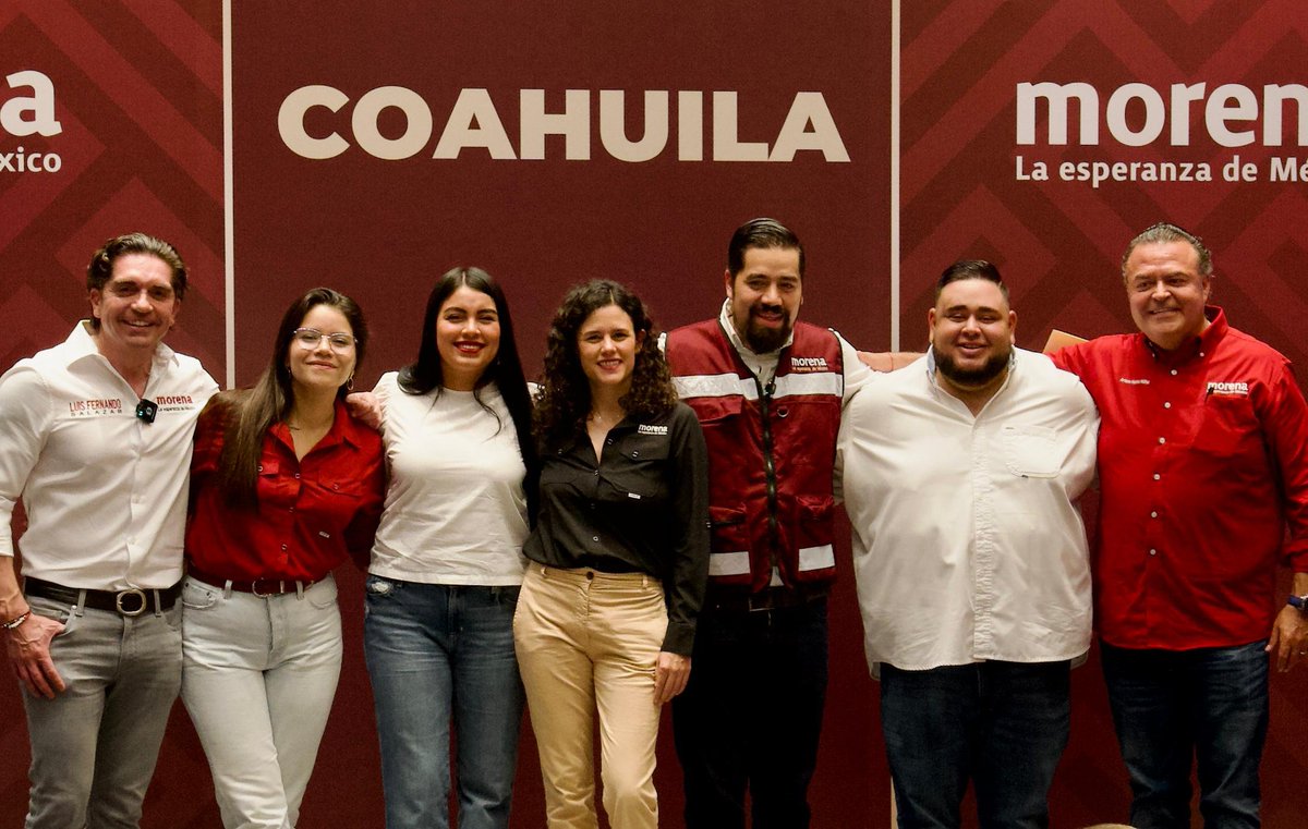 PartidoMorenaMx's tweet image. Hoy acudimos a la segunda entidad, como parte de la gira nacional del CEN de Morena: Coahuila 🤠
La Presidenta Nacional, @LuisaAlcalde, habló sobre la implementación en cada uno de los municipios de los acuerdos logrados durante la 8va Sesión Extraordinaria del Consejo Nacional.…