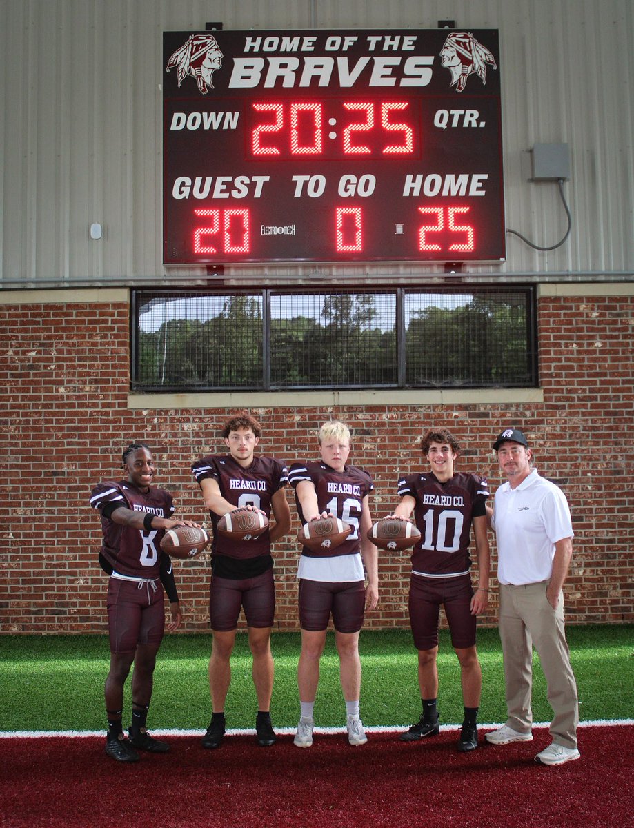The QB room for Heard County Football led by Coach Curbow! #TheHCway #Team53