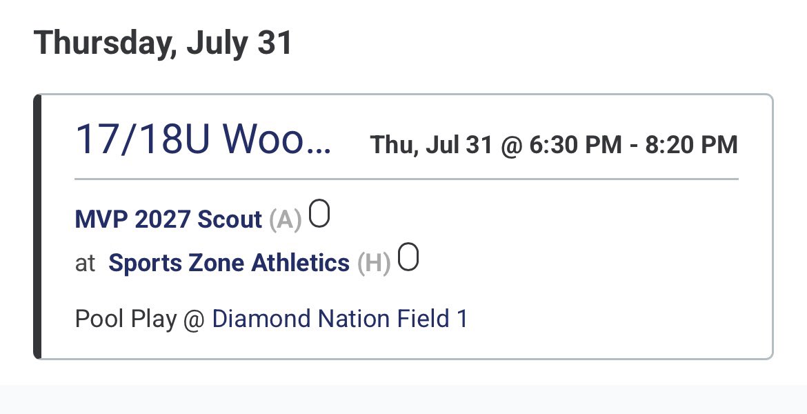 Jeremypalmer (@jeremypalmer_9) on Twitter photo I will be in diamond nation this week for the blue chip tournament with <a href="/SportsZoneAcad/">Syracuse Sports Zone</a>. I will be playing outfield throughout the week and pitching on Monday 7/28 at 8:30 on field 1 and Thursday at 6:30 on field 1. Here is my schedule below. <a href="/Raysanchez34/">Ray Sanchez, M.Ed.</a> <a href="/CoachGelzinis/">Coach Tim Gelzinis</a> I will be in diamond nation this week for the blue chip tournament with <a href="/SportsZoneAcad/">Syracuse Sports Zone</a>. I will be playing outfield throughout the week and pitching on Monday 7/28 at 8:30 on field 1 and Thursday at 6:30 on field 1. Here is my schedule below. <a href="/Raysanchez34/">Ray Sanchez, M.Ed.</a> <a href="/CoachGelzinis/">Coach Tim Gelzinis</a>