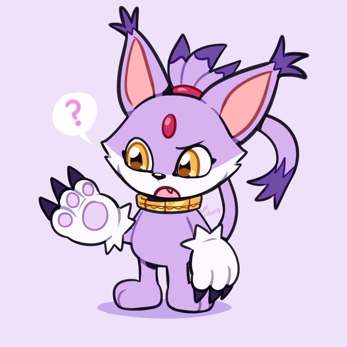 LouLubally's tweet image. Blazemon?
(I saw the new Blaze plush and her necklace made me think of Tailmon jsjs)