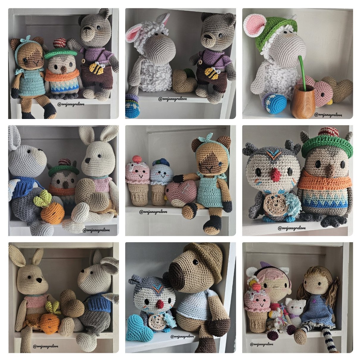 ArcoIrisCrochet's tweet image. Falta poquito para el Día del Niño y yo ando tejiendo como la mismísima Penélope
Toda ayuda de RT para difundir mi trabajo se agradece con el ❤️, como siempre. Ya son parte de este mundo amigurumi, mi mundo
Buenas noches queridos amigos de X ❤️🧶🫶