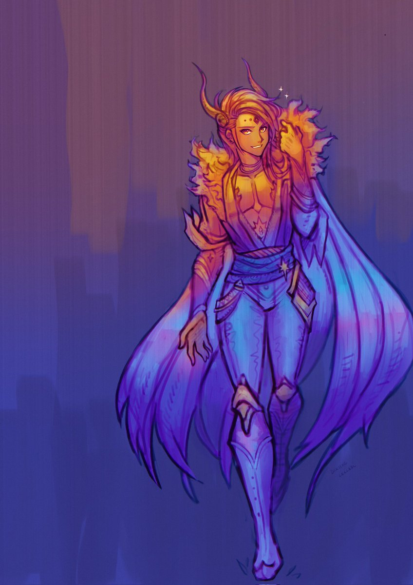ChocoMago's tweet image. Found this old sketch from about five years ago! 🕰️
I was trying to design a classic JRPG sidekick character, you know, the loyal anime guy with a big heart and cooler hair than the protagonist 😄
#JRPG #digitalart