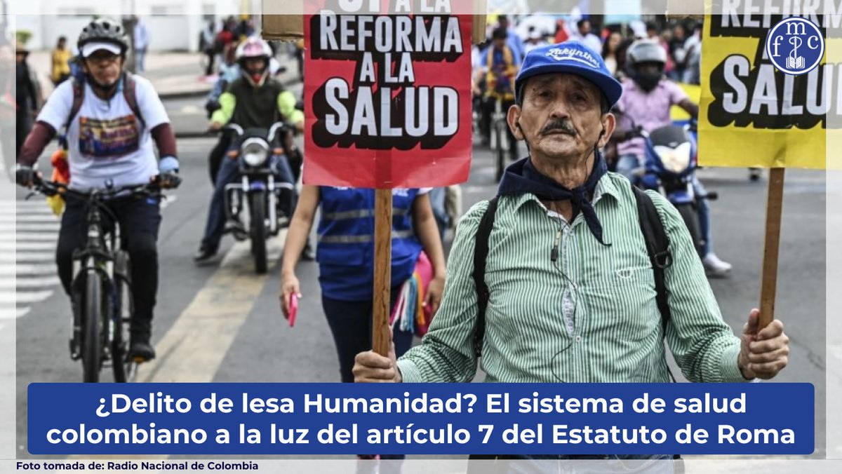 📢 ¿El sistema de salud colombiano puede analizarse bajo el Estatuto de Roma?

1.6 millones de muertes evitables.
Captura de recursos públicos.
Barreras estructurales.
El daño es masivo y previsible.

Lee más en:
federacionmedicacolombiana.com/2025/07/25/del…

#SaludEsUnDerecho #LesaHumanidad