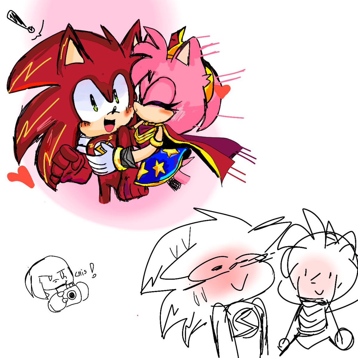 zoef2365's tweet image. My sheylas :3💖💙 #SonAmy #SonicTheHedgehog #amyrose