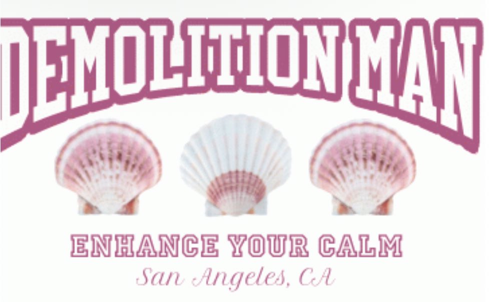 I’ve always wanted a souvenir beach-type shirt for Demolition Man because of the seashells so I mocked one up