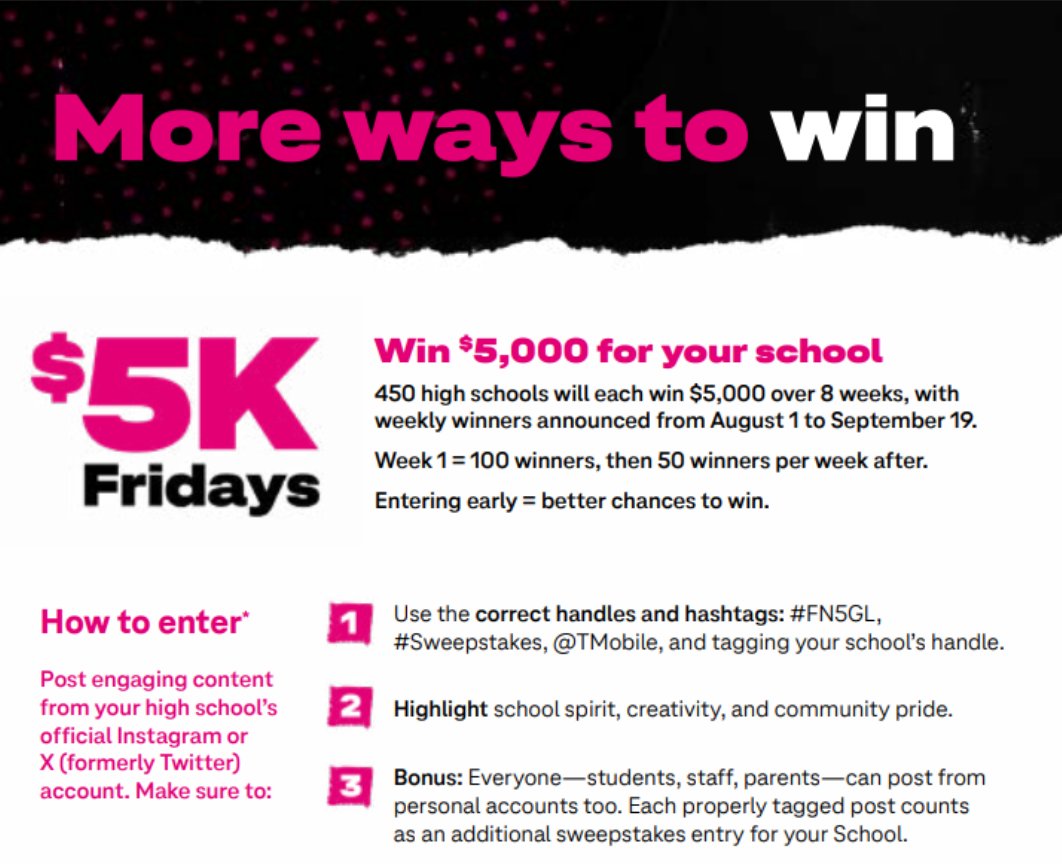 Cardinal fans run to Instagram &amp; X!!

Every post that is made using the #FN5GL #Sweepstakes @Tmobile <a href="/esh_football/">East Surry HS Football</a> gains us an additional sweepstakes entry!

Each post must be tagged properly with all 4 to count. Share your best posts representing that Cardinal Pride!