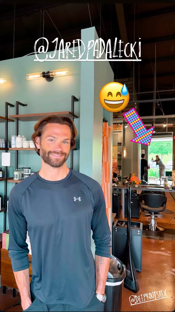 jarpadsupdates's tweet image. .@jarpad is in @//melaniejacobshair instagram story !!
#JaredPadalecki