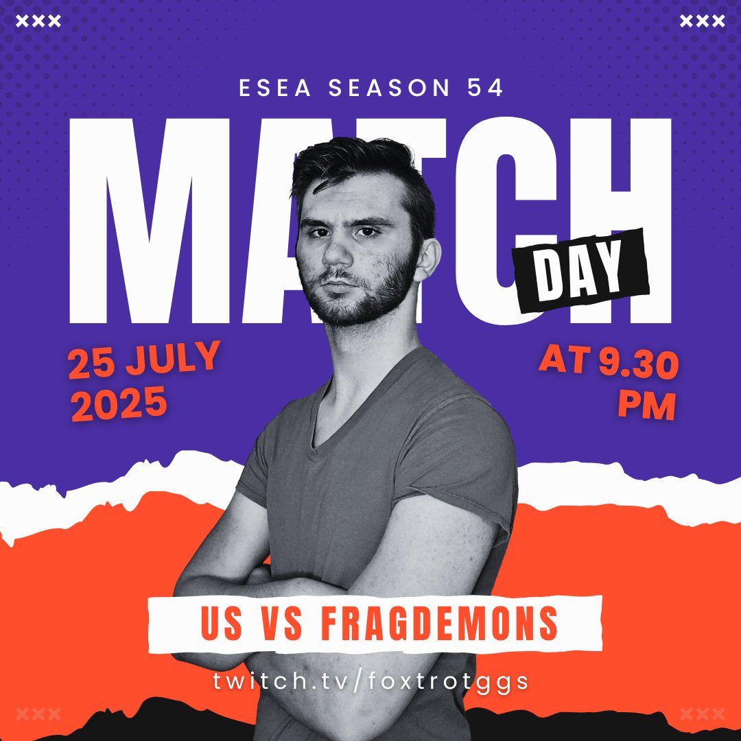 Time to get on demon time 😈😈

🆚#Fragdemons
🕤9:30 EST
🎙️<a href="/TheWillyN/">Willy</a> &amp; <a href="/PiNGCasts/">PiNG^</a> 
📺twitch.tv/foxtrotggs