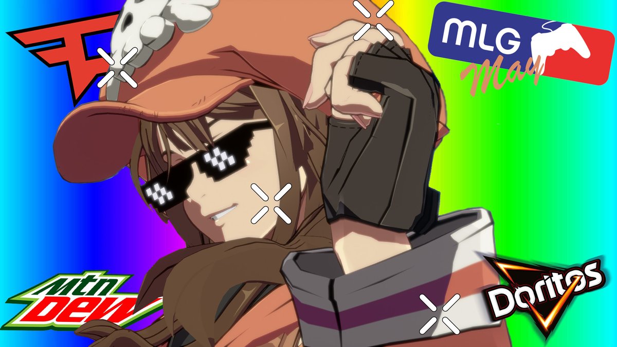 GojoCryptic's tweet image. Meet 'MLG May'
A Mod that's been added to the game 'Guilty Gear Strive' that features this addition
Character's Bio:
"May has become cultured. Now, she is ready to 360NoScope anchor a person from across the map while screaming offensive words."
$MLG