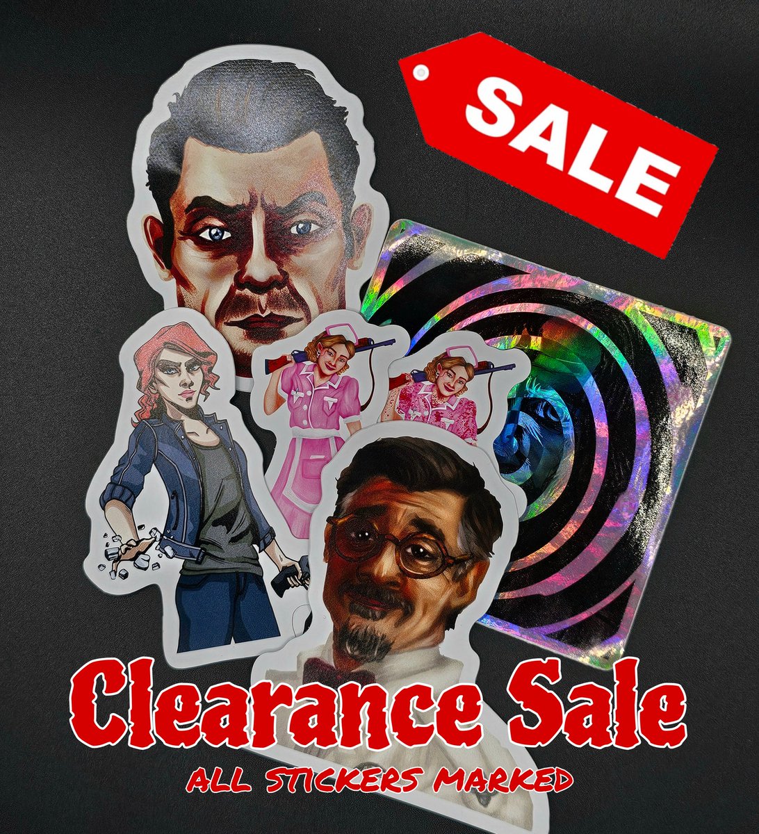 laurakeet101's tweet image. CLEARANCE SALE
All stickers in my Ko-Fi shop have been marked down. Shipping prices have also been discounted.
ko-fi.com/laurakeet101/s…
#alanwake2 #ControlRemedy #stickers #sale