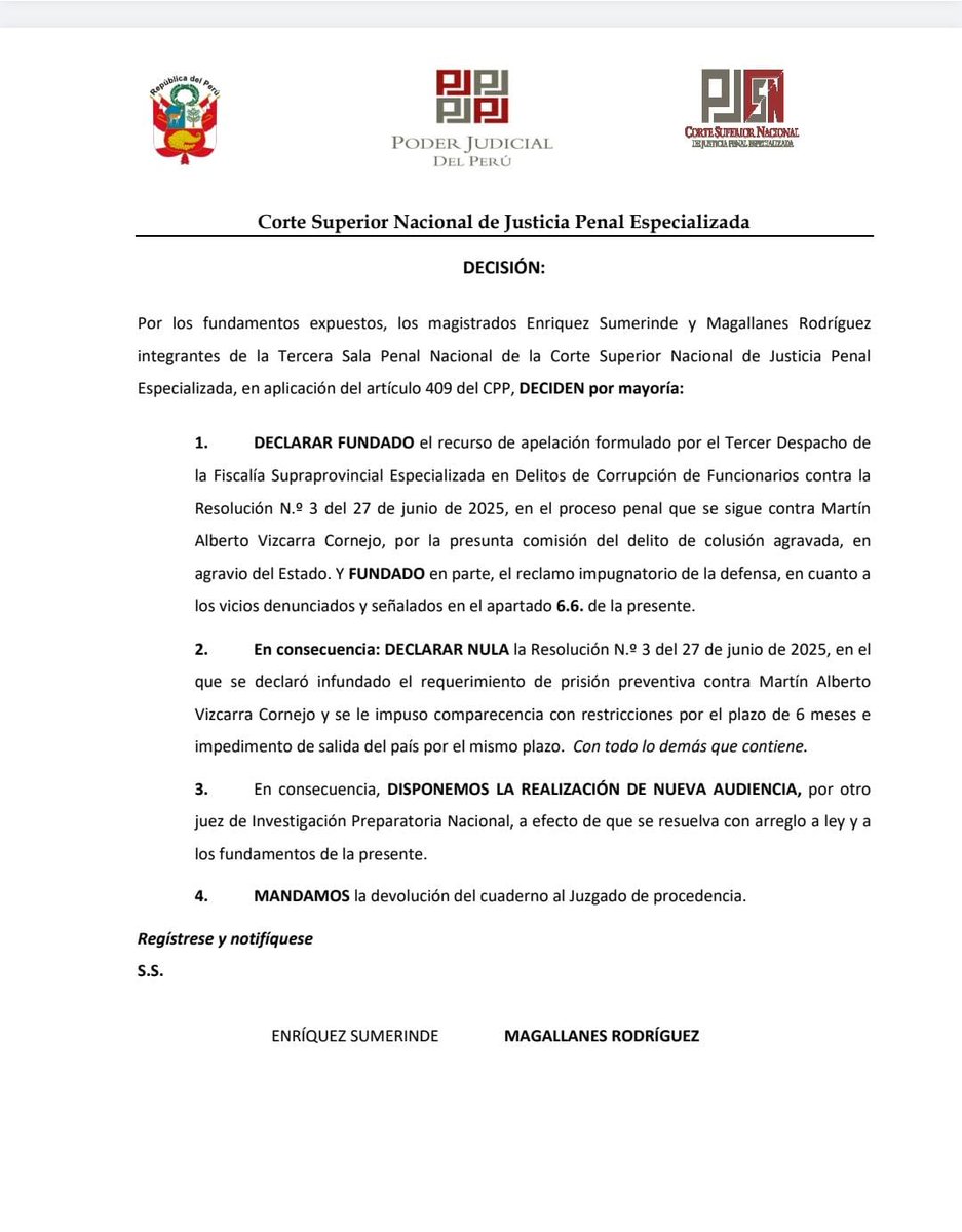 AlonsoRamosG's tweet image. La sombra de la prisión acecha a Martín Vizcarra. Poder Judicial decide nueva audiencia de prisión preventiva para expresidente de la República , investigado por presunto soborno en dos obras cuando se desempeñó como gobernador regional en Moquegua. #OcurreAhora