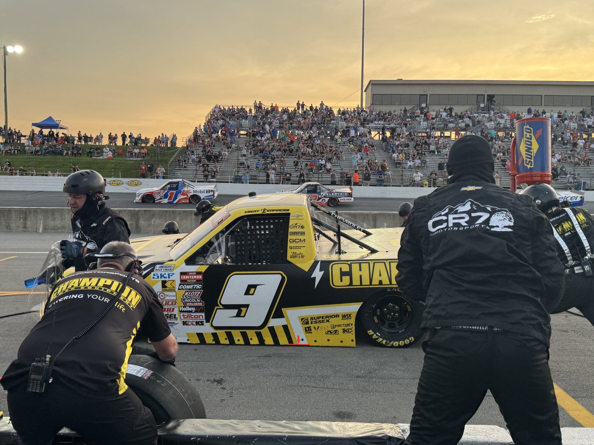 CR7 Motorsports (@cr7motorsports) on Twitter photo Four tires and fuel at the stage break. We’ll begin stage two in the 8th position.
<a href="/GrantEnfinger/">Grant Enfinger</a> | <a href="/ChampionPowerEQ/">Champion Power Equipment</a> | <a href="/TeamChevy/">Chevrolet Motorsports</a> Four tires and fuel at the stage break. We’ll begin stage two in the 8th position.
<a href="/GrantEnfinger/">Grant Enfinger</a> | <a href="/ChampionPowerEQ/">Champion Power Equipment</a> | <a href="/TeamChevy/">Chevrolet Motorsports</a>