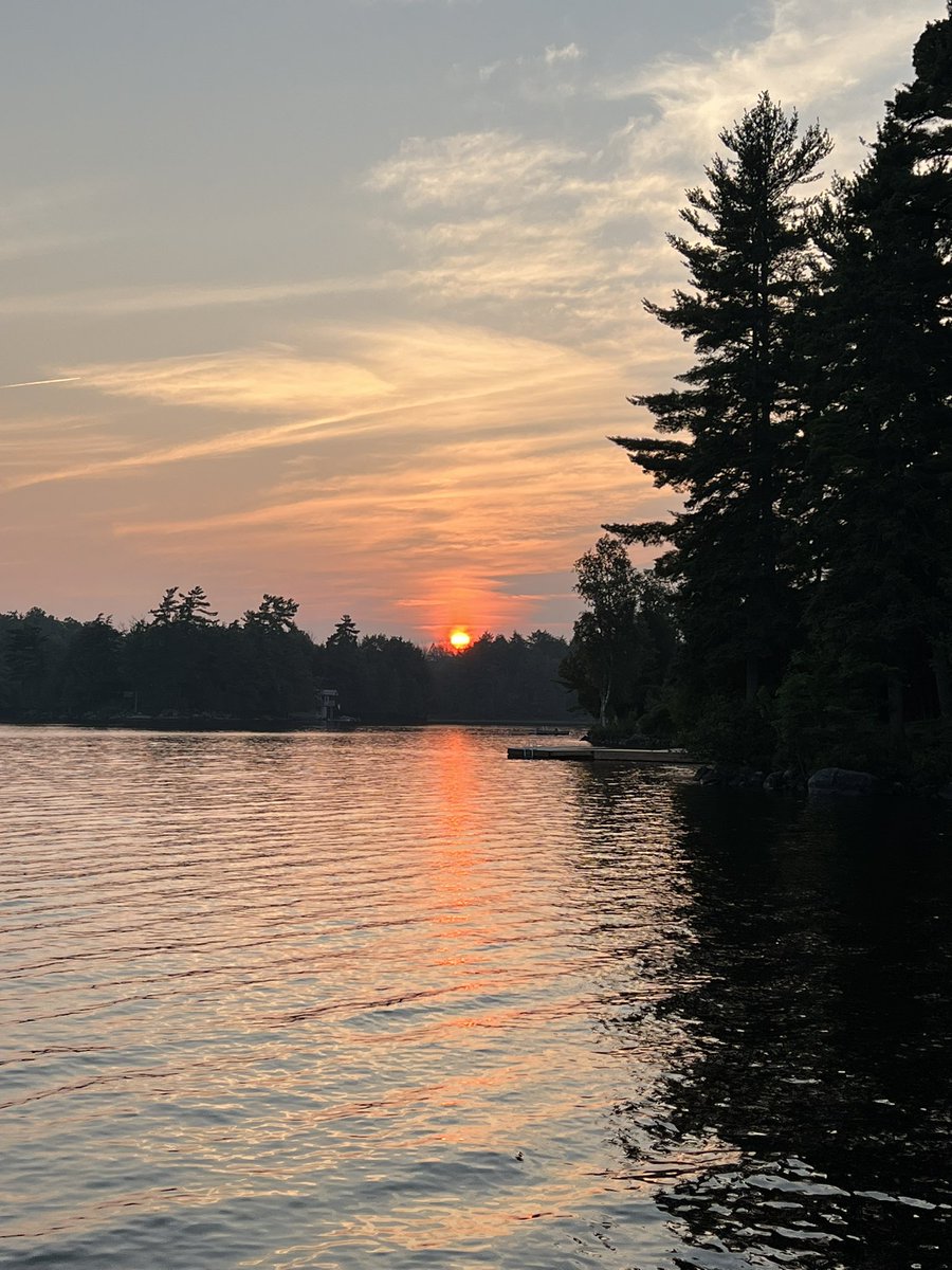 VermonsterWx's tweet image. Sunset from Ahmic Lake…