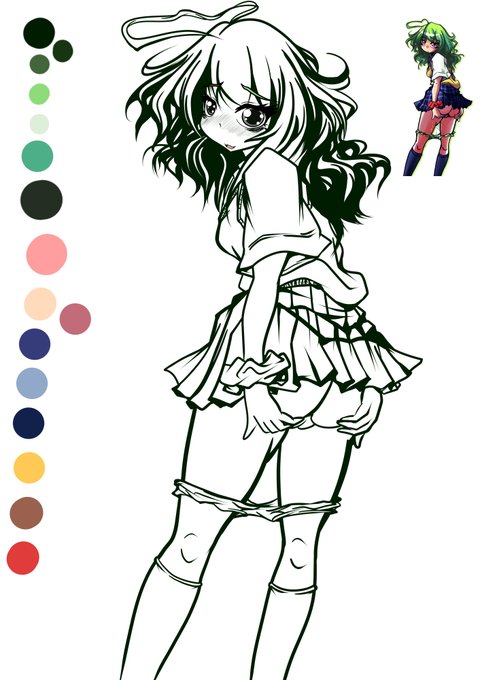 えん○○ちゃん線画wip
#オリキャラは性癖の見本市 