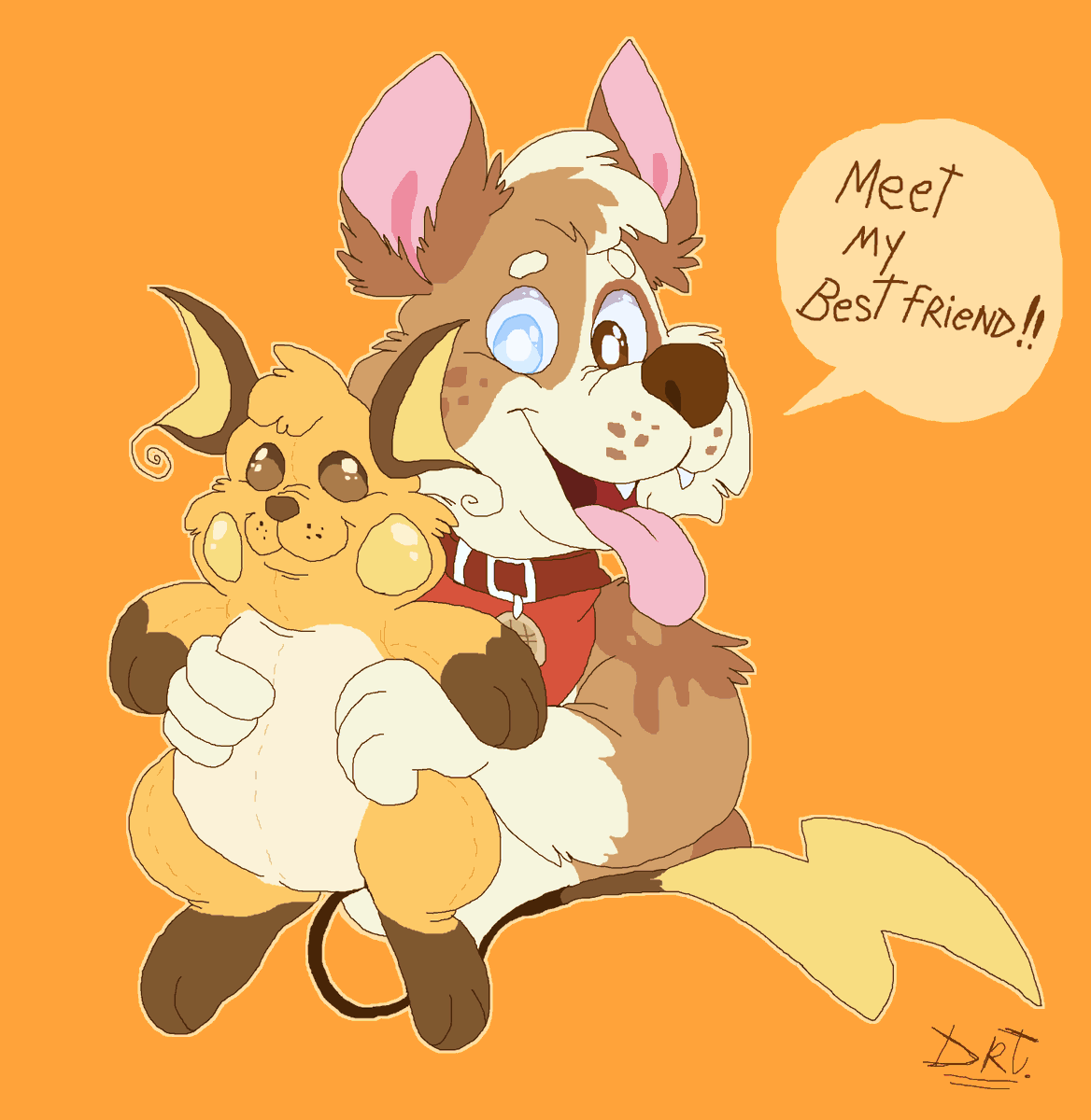TombstoneRaven's tweet image. My pokemon best friend!

Artfight for @Sleepytimestud1 
#ArtFight2025