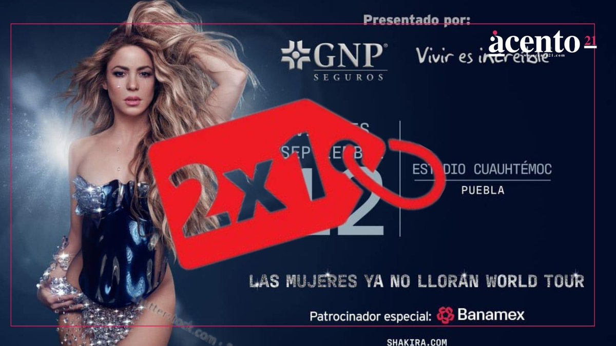acento21mx's tweet image. #Virales🎤 ¡Buenas noticias para los fans de @shakira! 🎶 Habrá boletos al 2x1 para su concierto en Puebla. Te contamos cuándo y cómo aprovechar esta promo imperdible 🐾✨
acento21.com/virales/habra-…