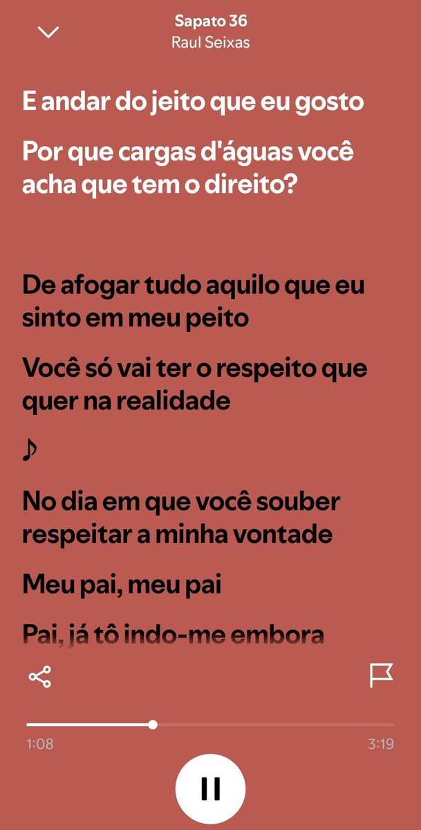 Raulacervy's tweet image. Nós filhos que entendemos muito bem a letra dessa música aqui.
