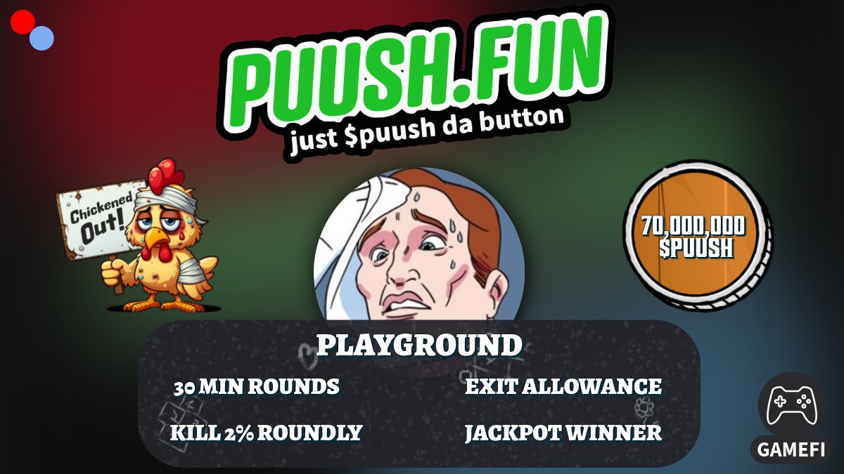 PUUSHDABUTTON's tweet image. I hear the Void have been raising all kinds of ruckus over at the @LoadedLions_CDC blitz. @ElderKarl68 is always up to no good don't let him run loose
Check out puush.fun for a PUUSH Playground run - I hear Karl is keeping a close πon who's playing and takingβοΈ