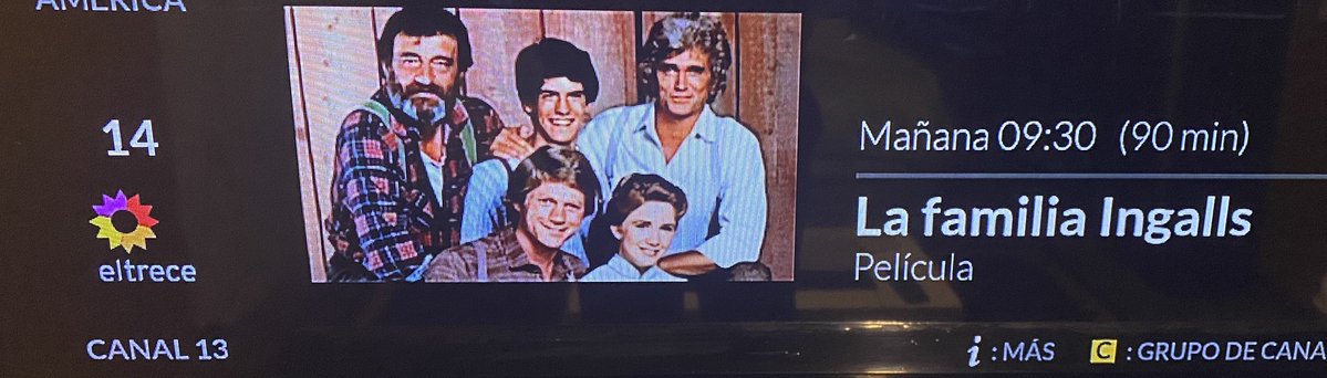 SebasPritchett's tweet image. Ya está en la grilla. Mañana en canal 13 a las 9:30 de la mañana #LaFamiliaIngalls
#BuenasNochesFamilia #ElTrece