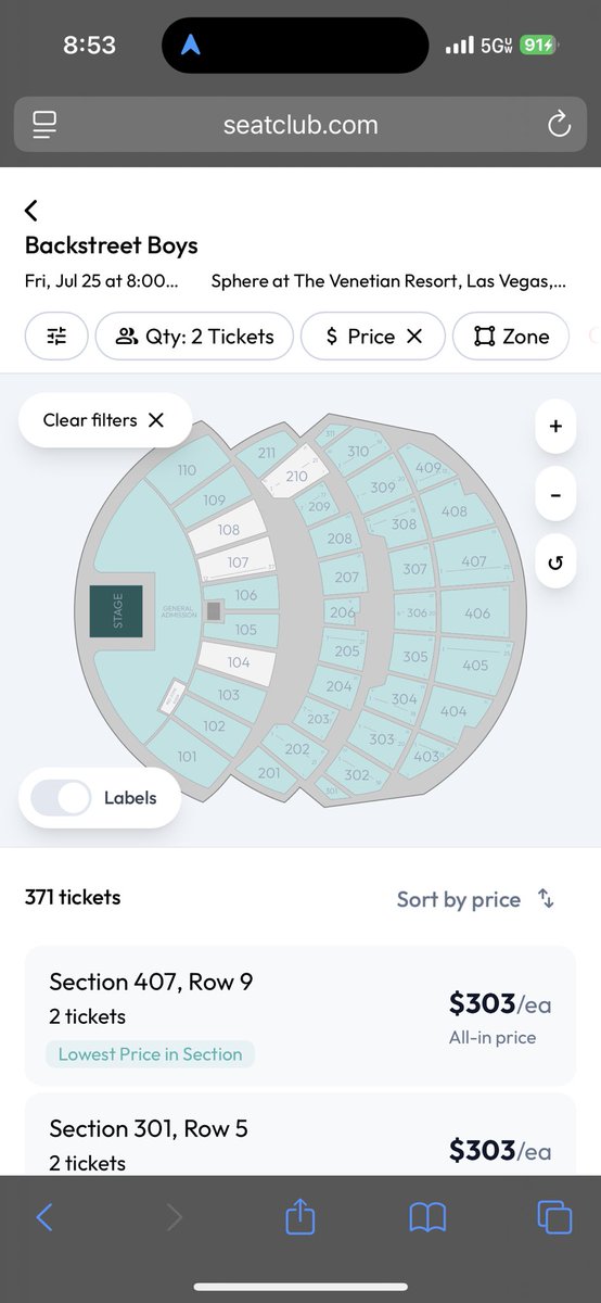 ScottFriedman3's tweet image. Over a $300 🎟️ “Get In” for start of weekend number three @SphereVegas for @backstreetboys
ℹ️ @joinseatclub