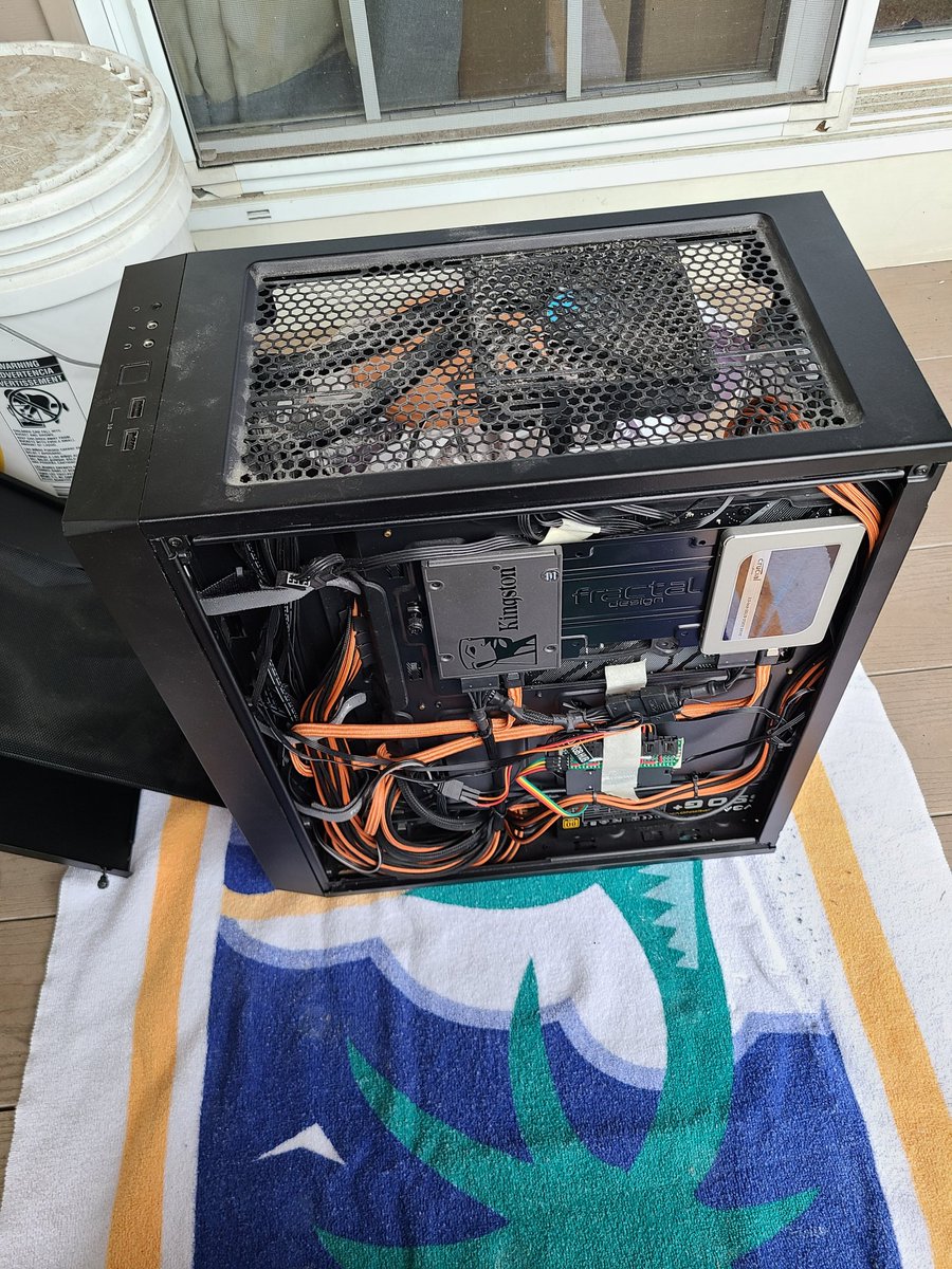 Went to dust my PC and noticed that after "Only" 5 years, the inside LEDs of my PC have bleached the colors from the orange sleeving on my  <a href="/CableMod/">CableMod</a> cables! Time to get new ones it seems! Feel like sending me some <a href="/CableMod/">CableMod</a> ? =D I'll owe ya one!