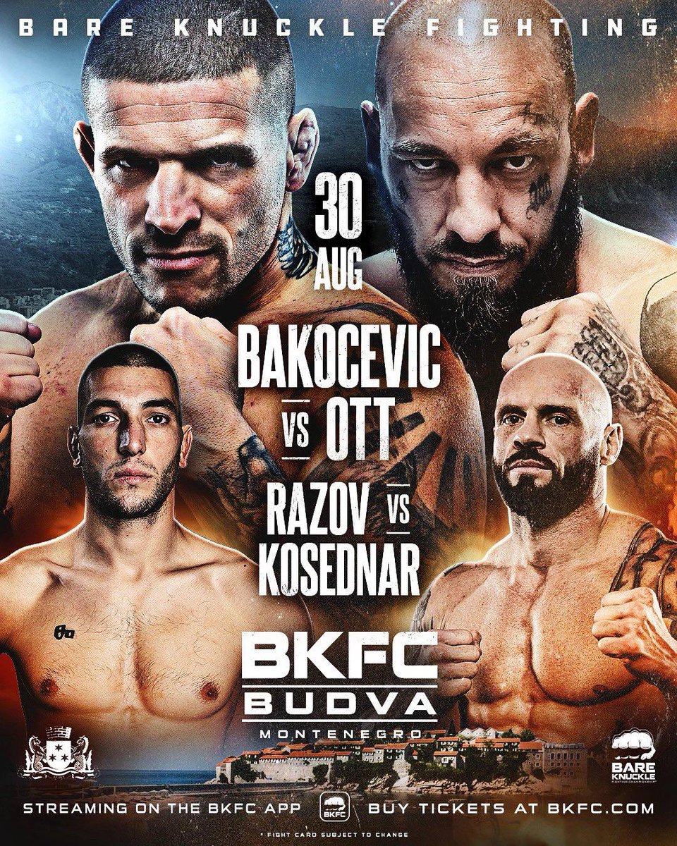 leviluna21's tweet image. BKFC se va a Montenegro 🇲🇪