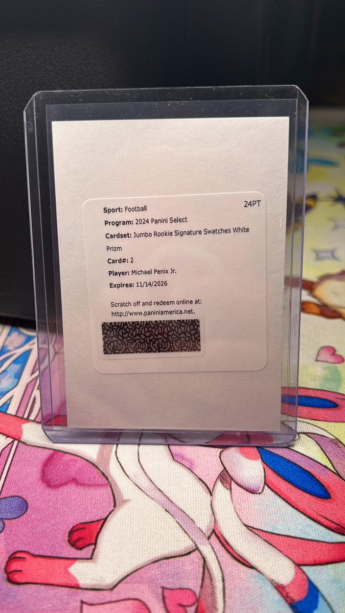 theripqueen's tweet image. Michael Penix Jr Redemption. Jumbo Rookie Signatures Swatches White Prizm /35. $300 obo.
Ive seen some of his redemptions start to come back recently.