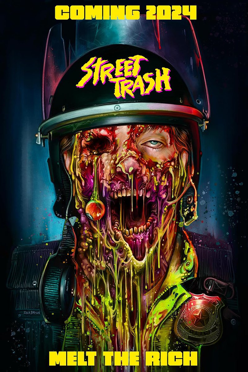 BatQuinn5801's tweet image. #NowWatching Street Trash (2024)
Tonight, the #FFBMovieNight folks and I are checking out the long-awaited remake of Street Trash, the movie that created the #FFB. Ever since it was announced, I’ve been curious to see if it’ll be better than the original.