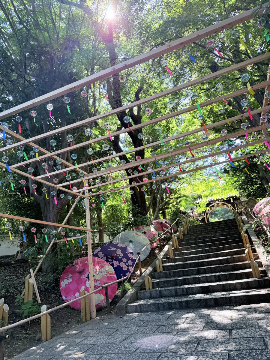 Hanabiyori8717's tweet image. はなびより夏の風物詩「花風鈴」がスタートしました🎐✨
風が通り抜ける木々に囲まれた空間で、200個の江戸風鈴が奏でる音色をお楽しみください😊🎐✨
■期間 10月13日(月祝)まで
■場所 聖なる森エリア 聖門前
#hanabiyori #はなびより #風鈴 #フラワーパーク #よみうりランド