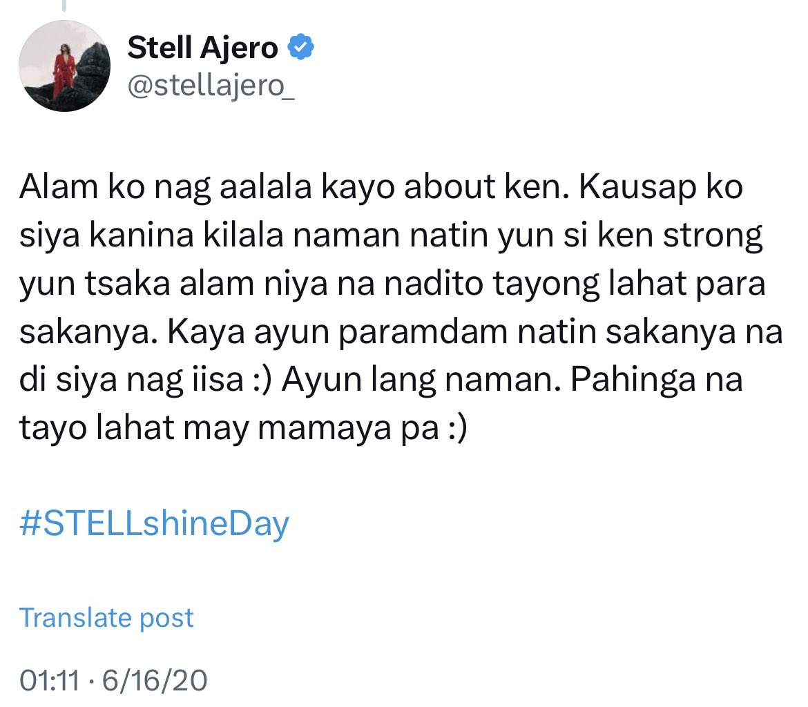 AJ (@itsyafangirlaj) on Twitter photo eto naman nung sa lola nya π
birthday ni tey pero nag update din sya about ken kasi alam nyang ang dami nag-aalala π₯Ί
grabe din talaga yung samahan nilang dalawa π₯Ή
TIME MOVES WITH KEN
<a href="/SB19Official/">SB19 Official</a> #SB19
#TimeFirstEP9 eto naman nung sa lola nya π
birthday ni tey pero nag update din sya about ken kasi alam nyang ang dami nag-aalala π₯Ί
grabe din talaga yung samahan nilang dalawa π₯Ή
TIME MOVES WITH KEN
<a href="/SB19Official/">SB19 Official</a> #SB19
#TimeFirstEP9