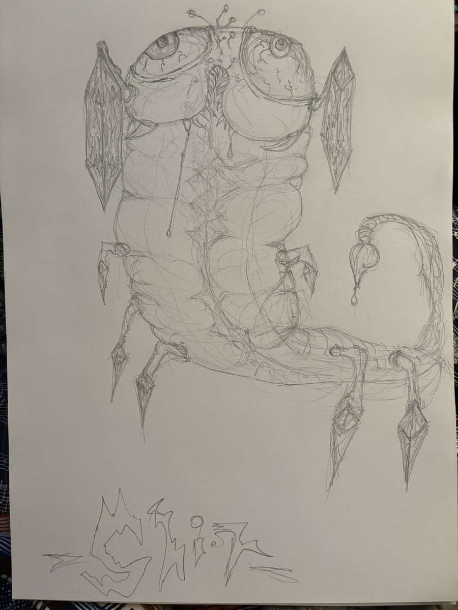 mickle_shiv's tweet image. idk some sorta crystal bug