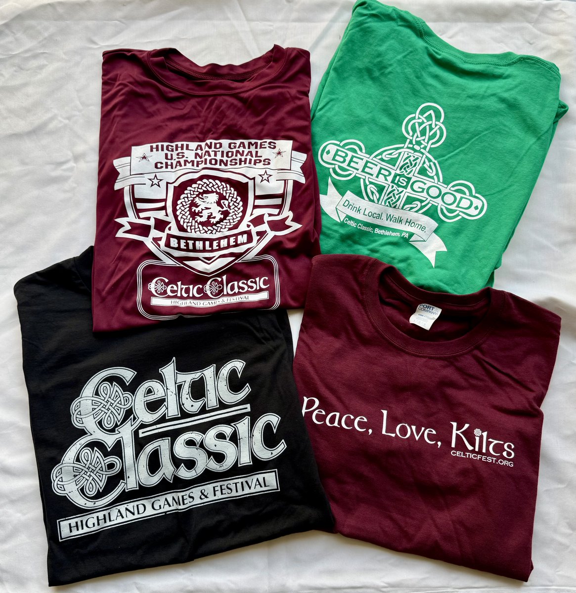 Celtic Classic looks good on you! Stop by the Merchandise Tent early to get first pick of your favorite styles! #CelticClassic #KeepAmericaKilted
