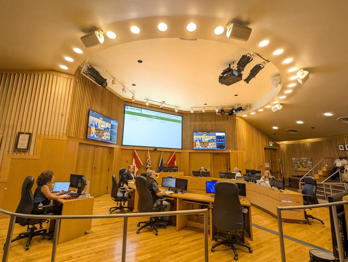 YourMapleRidge's tweet image. Highlights July 22 #MapleRidge Council meeting
➡️ U15 PRIDE Softball Champs recognized💪🏆
➡️ Dev apps: 72-unit bldg, 24 townhomes, daycare parking variance
➡️ Housing targets exceeded, Strat Plan Q2 Update
➡️ Public Hearing: townhomes, farm restaurant
🔗 mapleridge.ca/CouncilMeetings