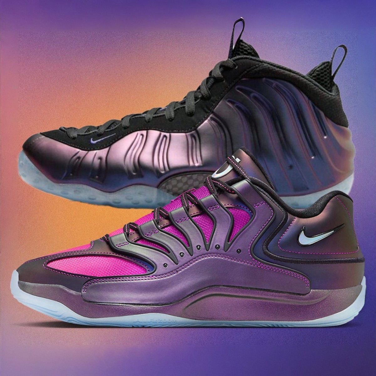 SBDetroit's tweet image. FIRST LOOK: Nike KD 18 “Eggplant” 🍆
RELEASE INFO: sneakerbardetroit.com/nike-kd-18-egg…