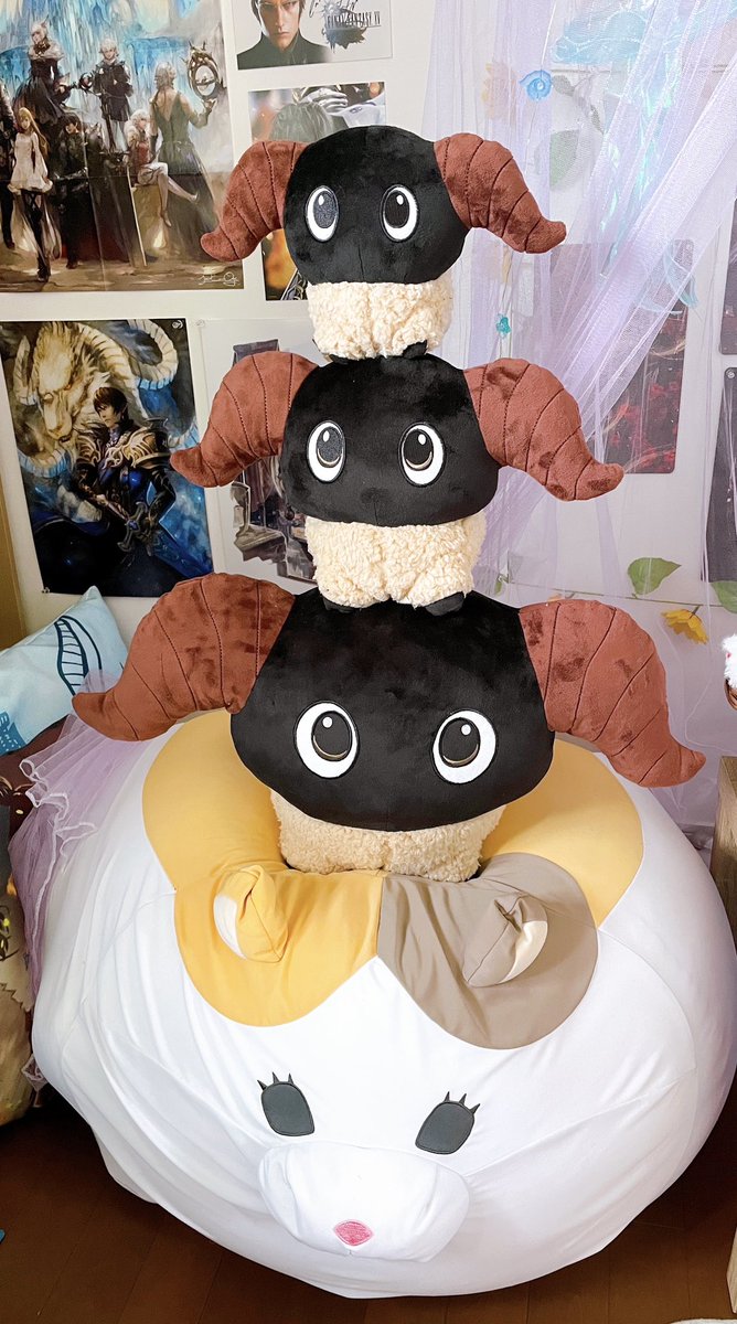 finalfantasyma2's tweet image. By the twelve…ok now that the Yan mount is official I’m wondering if I should do a very limited run of the jumbo Yan Plushies 🤔 the thing is it’s so big it would have to be boxed and sent EMS express making it around maybe 175$ total for plush and shipping. But when I say…