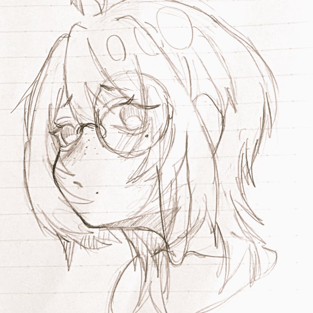 tomato3_0330's tweet image. #アナログイラスト #落書き #片眼鏡 #ほくろ #ウルフカット #そばかす #絵描きさんと繋がりたい #絵描きさんフォロバ100
📞腹痛は大体治まったが、熱が39度超えた