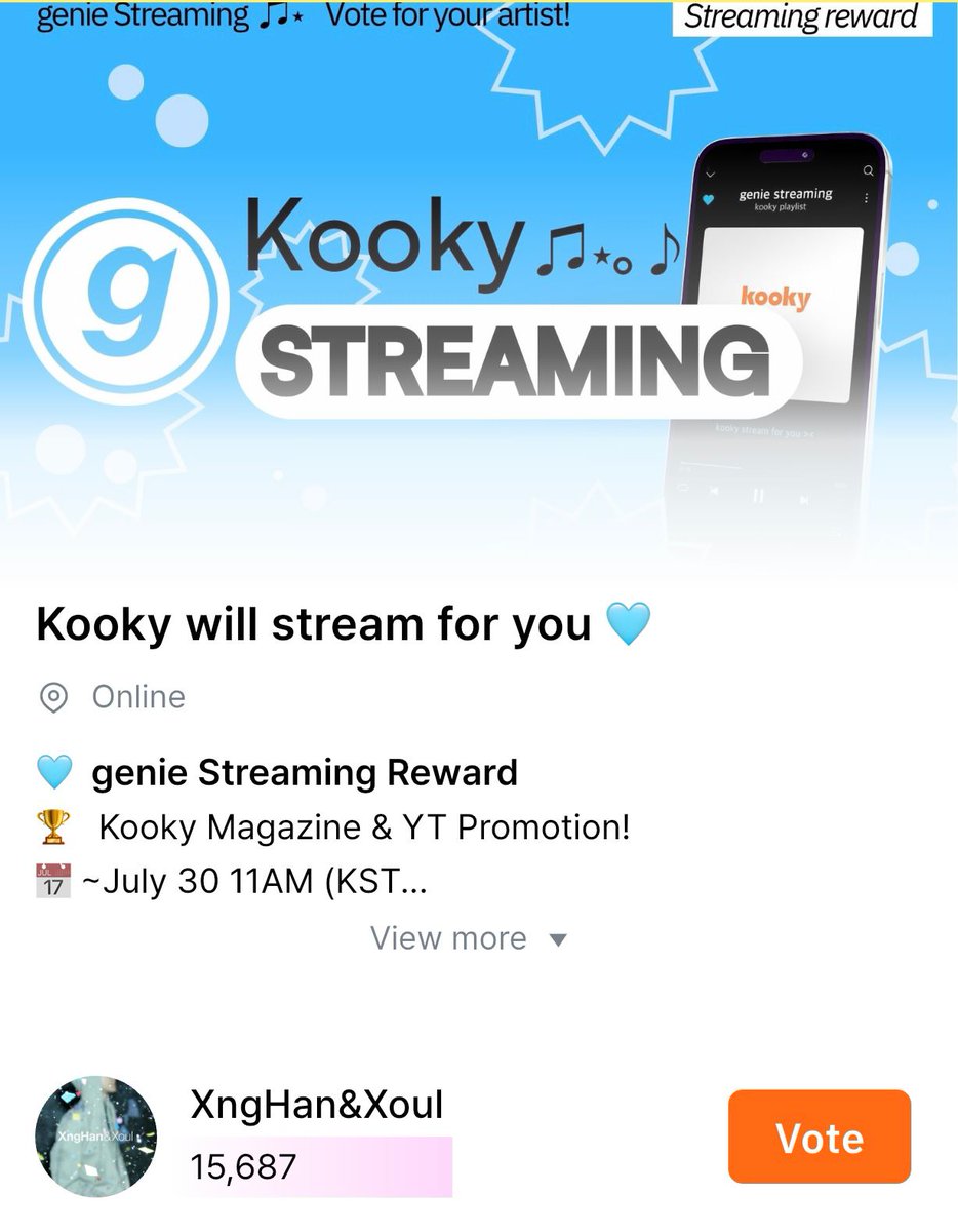 SEUNGHAN_VT's tweet image. Hello XngHan Fans!
#Xnghan_Xoul is nominated for 3 streaming rewards poll on Kooky we kindly request everyone to start accumulating your kookys and follow XngHan&Xoul's profile on the said platform. We're currently leading but keep dropping your kookys from time to time to stayโฆ