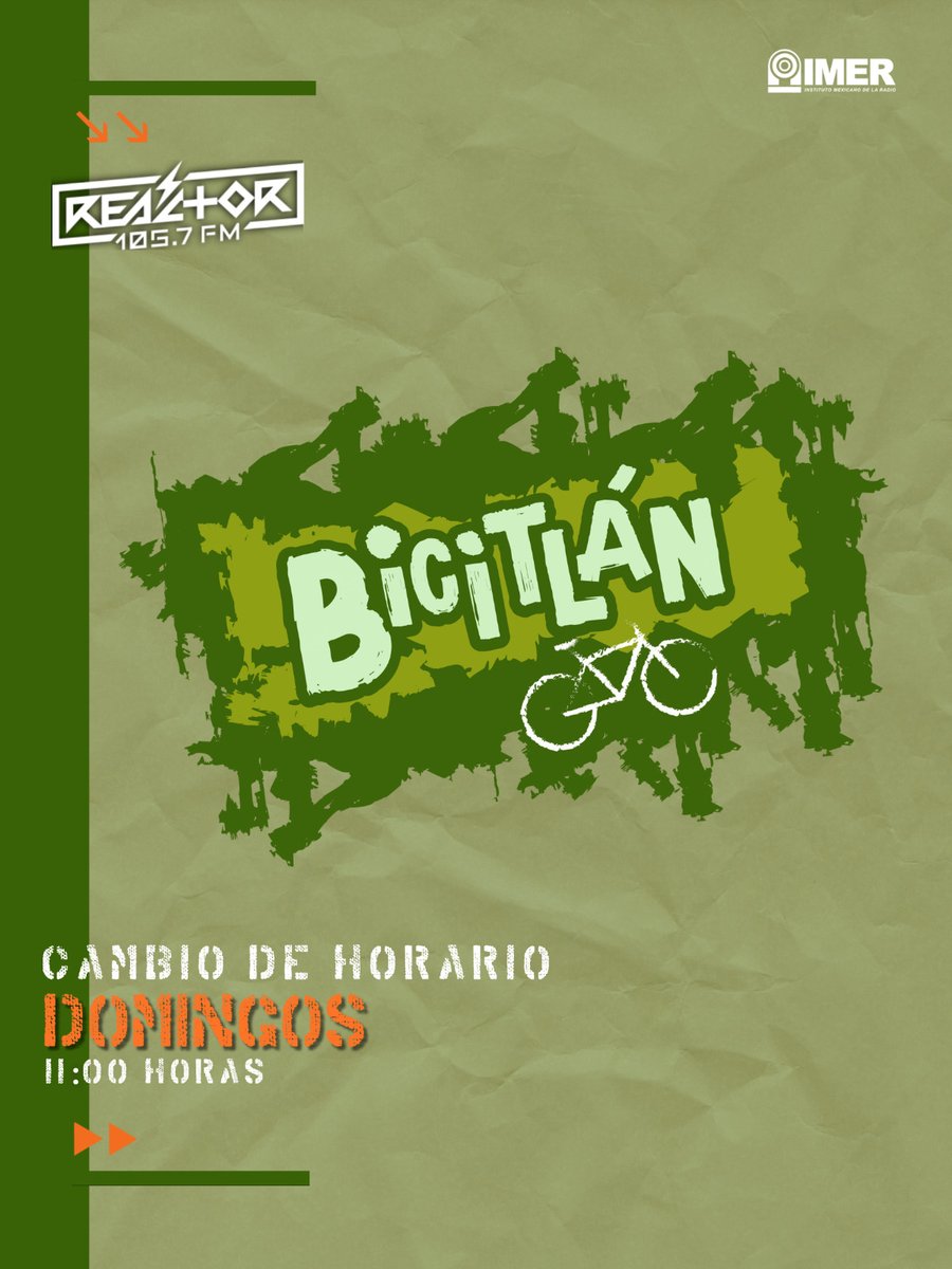 Reactor105's tweet image. #GeneraciónR 🚲 Únete a la aventura de la cultura ciclista durante la próxima hora en @BicitlanRadio
Sintonicen que vamos al aire hasta las 12 horas