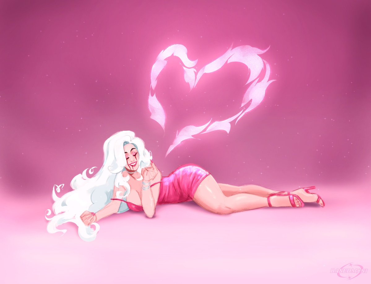 based_moni's tweet image. Happy Love Day!! I made this for Valentine's this year but Bri is sending so much love your way even now!! 💗
